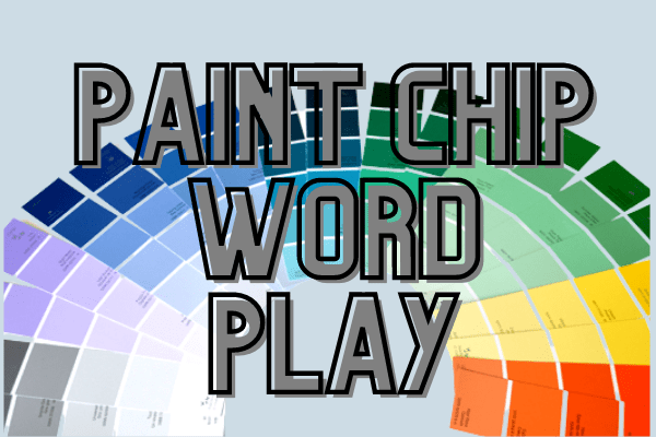 Paint Chip Word Play for Teens